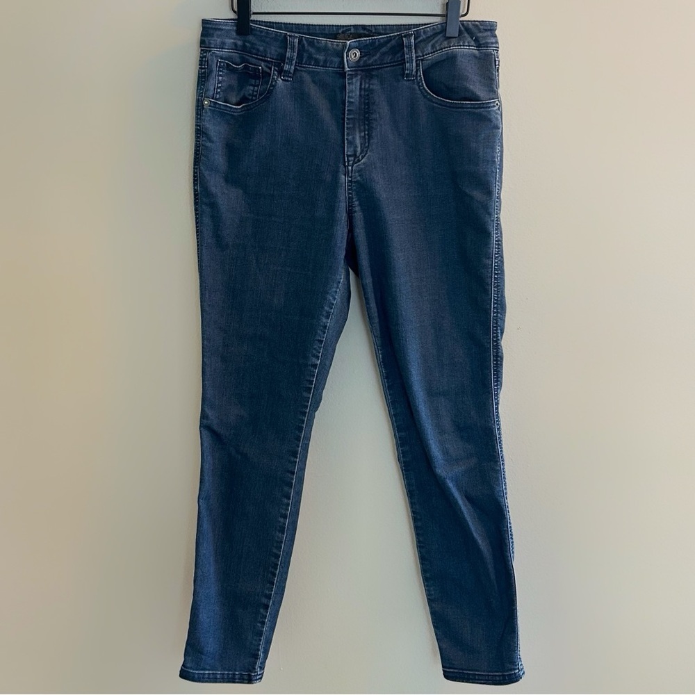 prAna Oday Jeans Womens Size 10 Short Dark Wash 30 Denim Jean Skinny High Rise - Picture 3 of 11